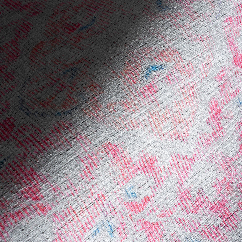 Washable Medallion Flatweave Rug | Pink