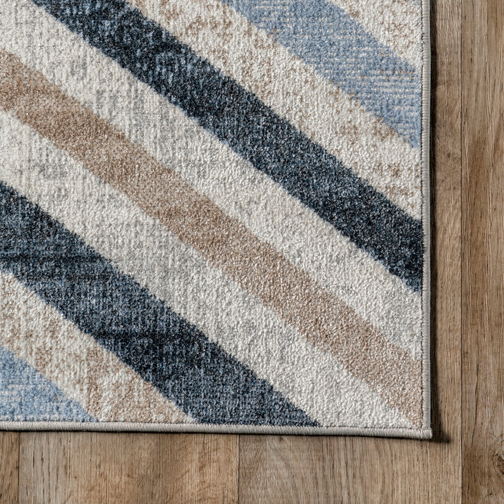 Reeba Washable Distressed Rug | Blue