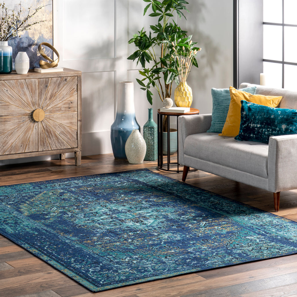 Persian Vintage Rug | Teal
