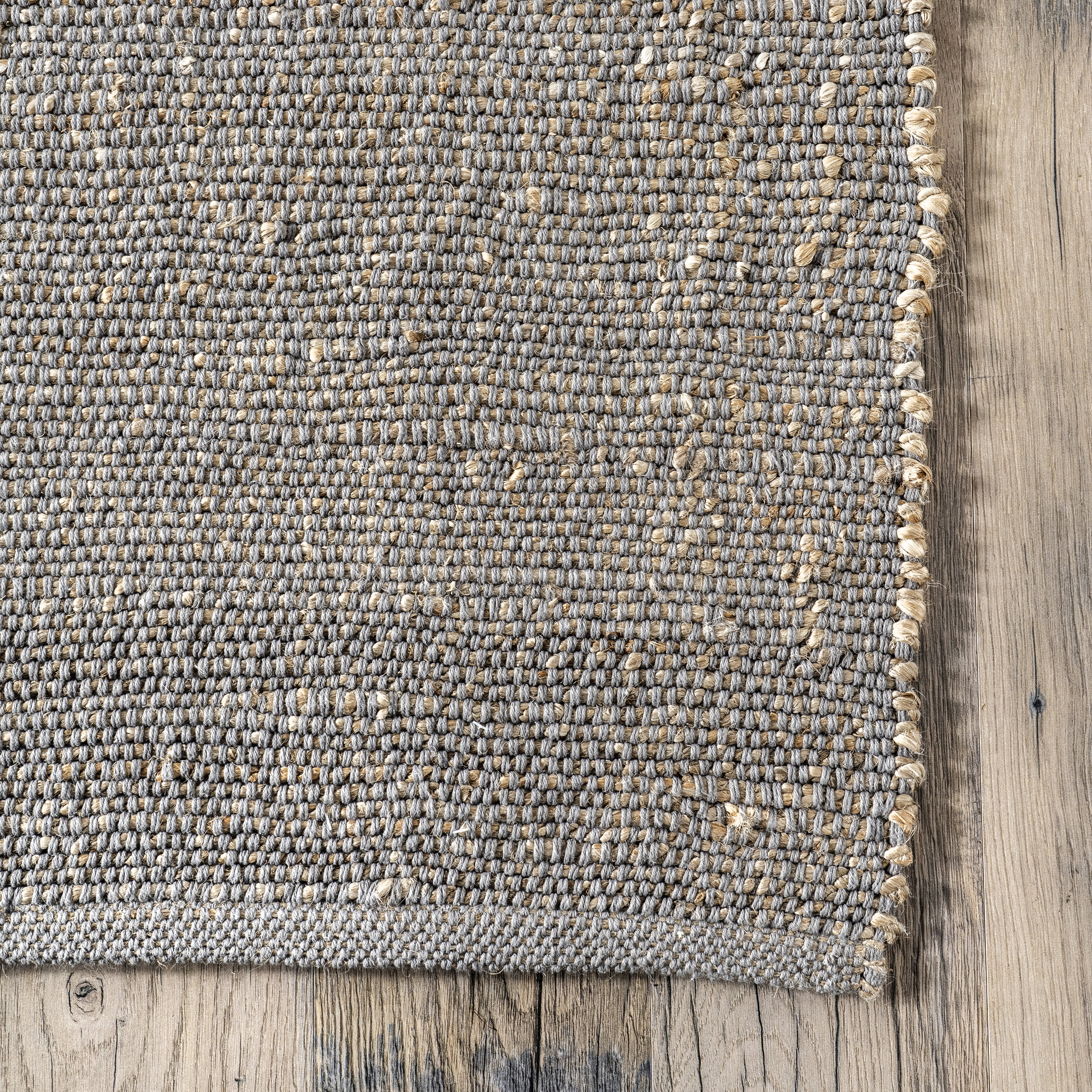Perfect Handwoven Jute-Blend Rug | Grey