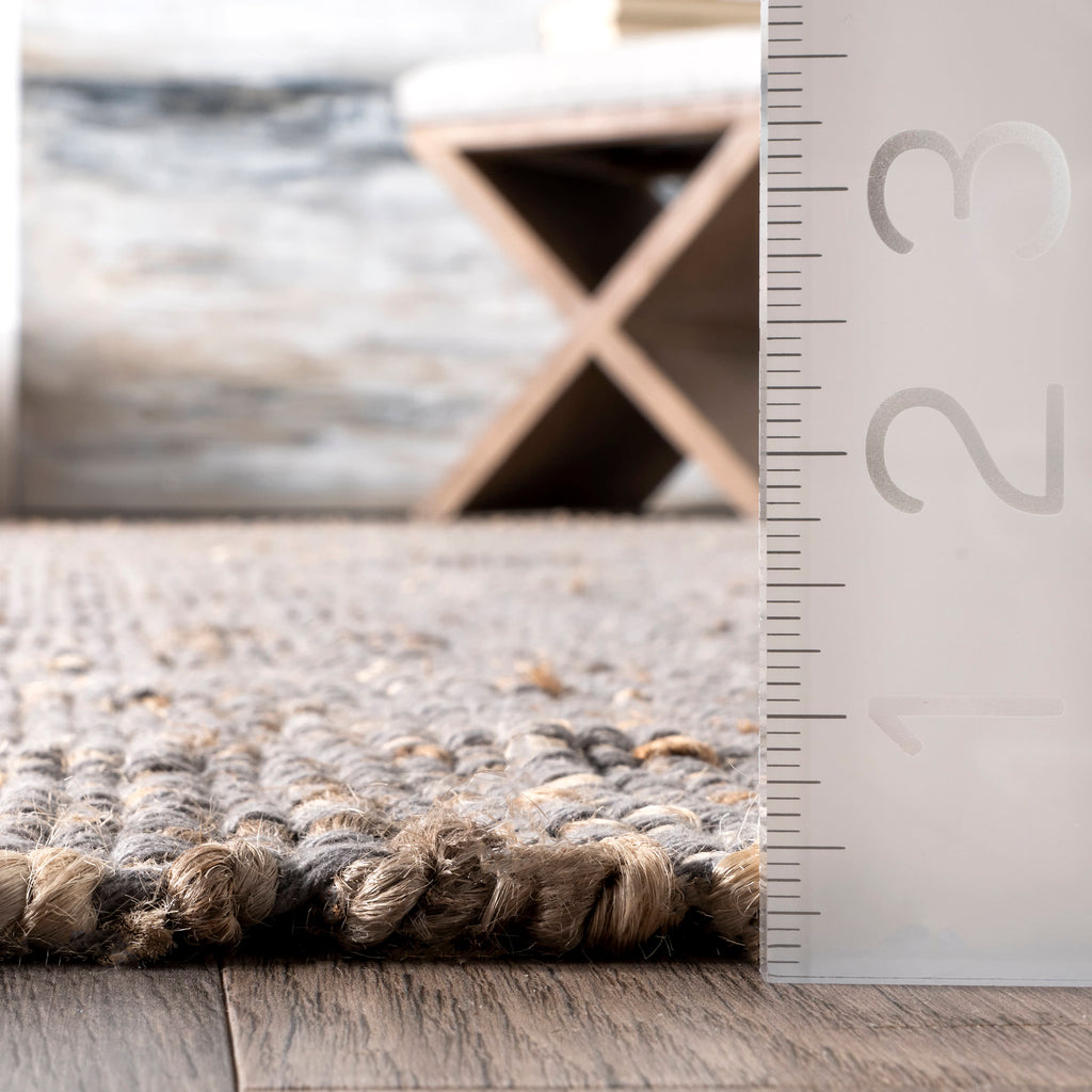 Perfect Handwoven Jute-Blend Rug | Grey