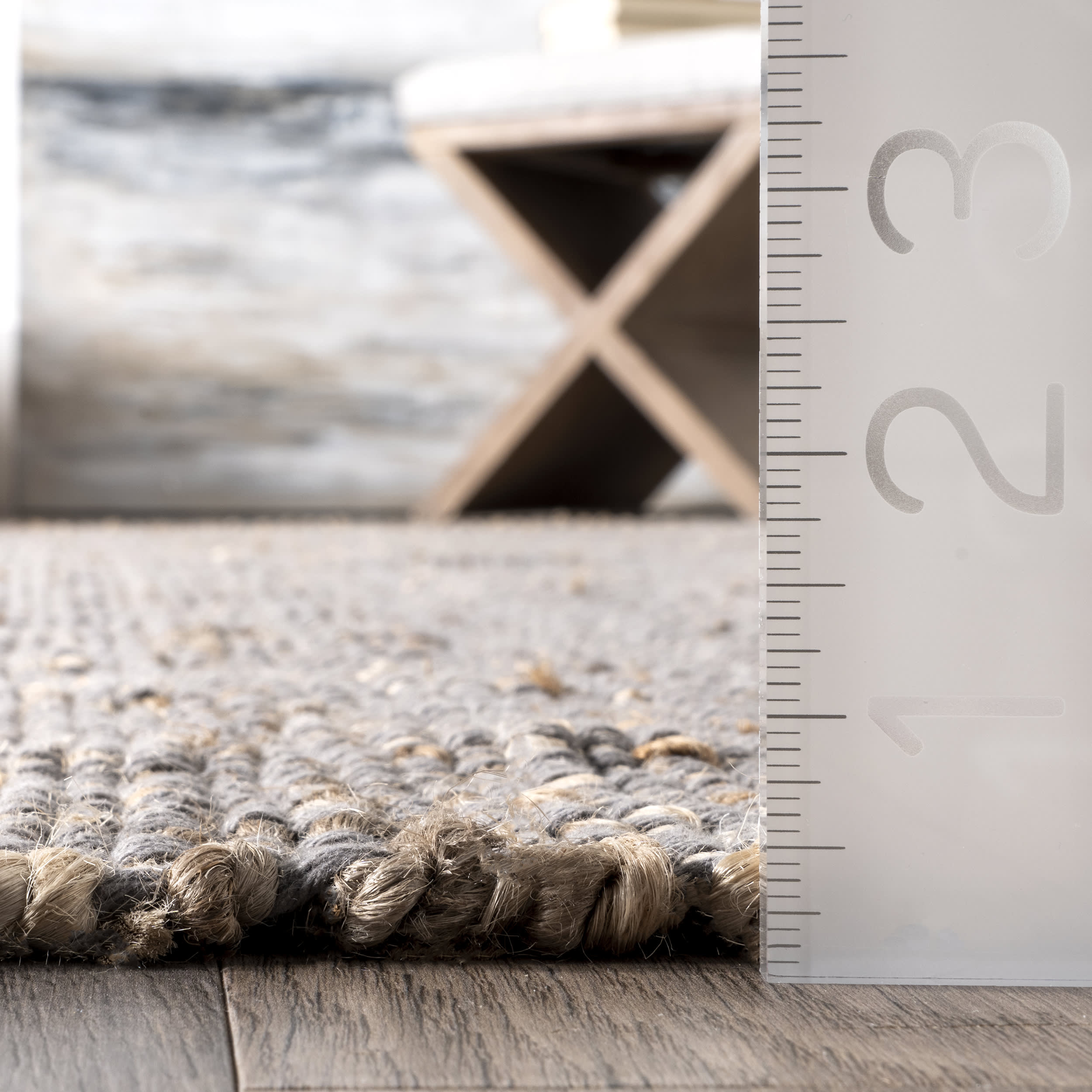 Perfect Handwoven Jute-Blend Rug | Grey